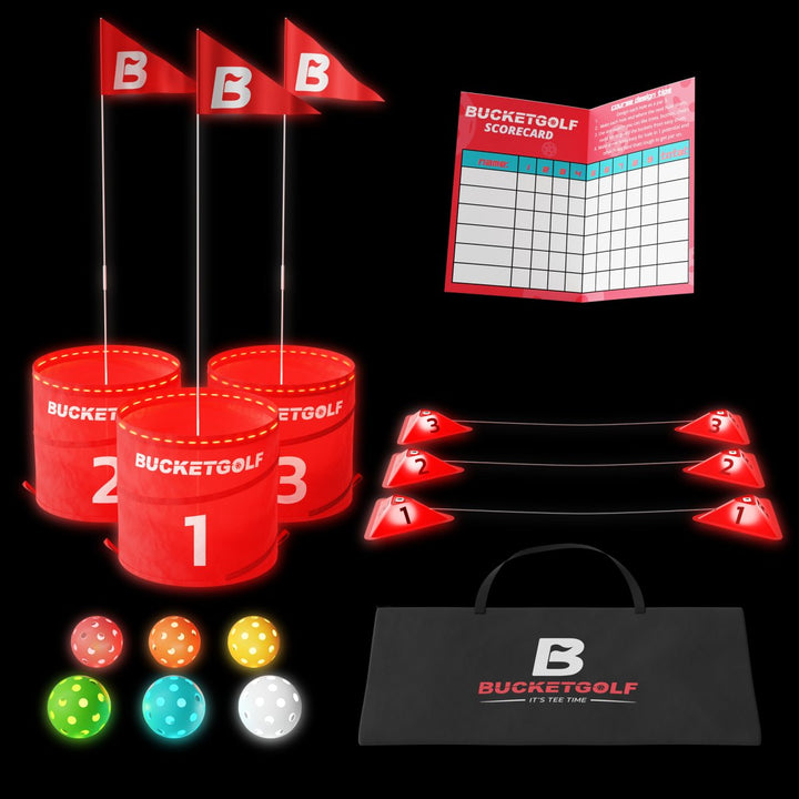 Bucketgolf GLOW Starter (3) - Elevate Sports LLC